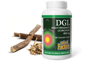 DGL Deglycyrrhizinated Licorice Root 400mg 180 Chewable Tablets