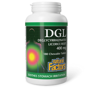 DGL Deglycyrrhizinated Licorice Root 400mg 180 Chewable Tablets