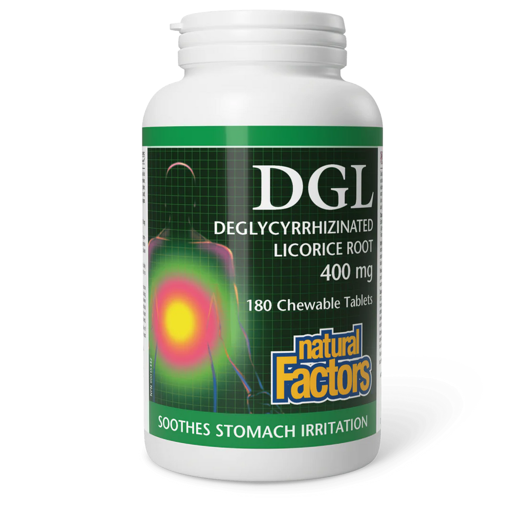 DGL Deglycyrrhizinated Licorice Root 400mg 180 Chewable Tablets